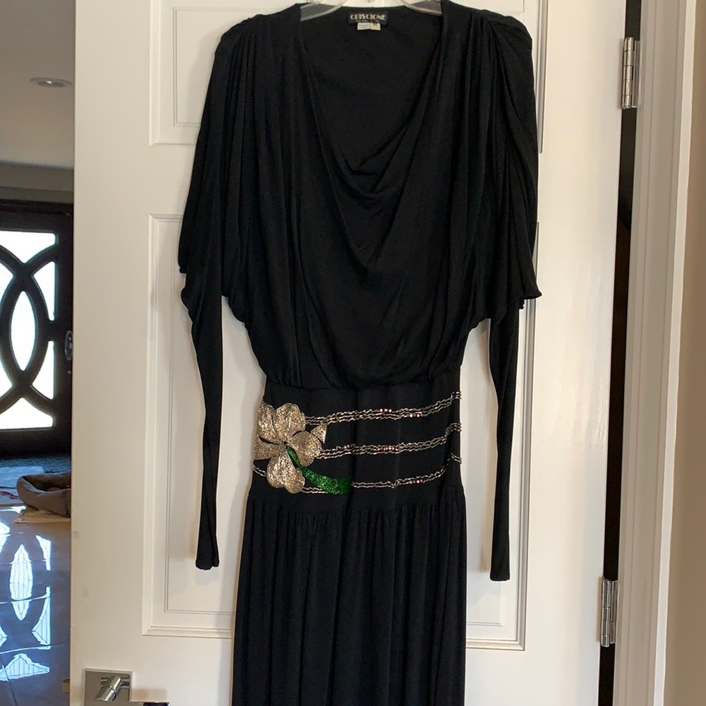 Vintage Dress with Beadwork, M